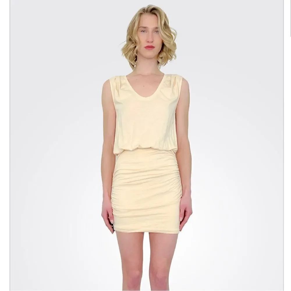 Sundry seashell Ruched jersey sleeveless shirt dress size small(1) NWT